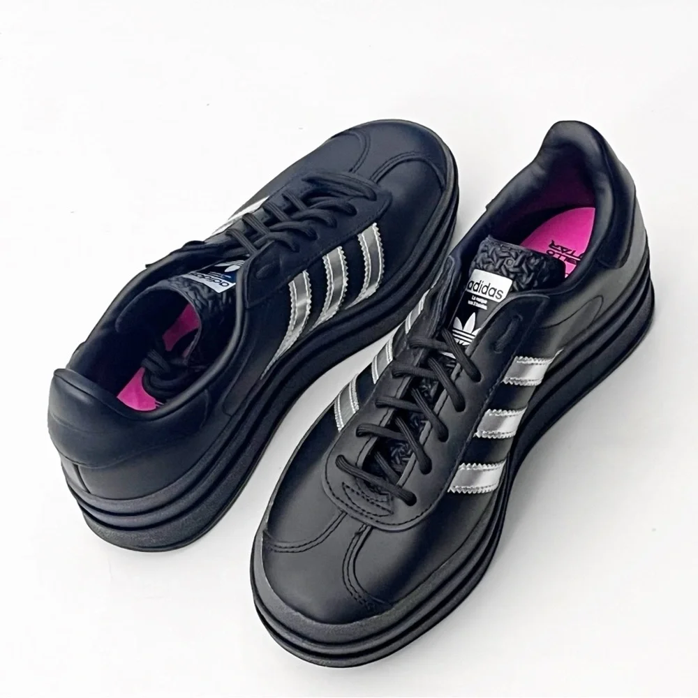 ADIDAS x Pabllo Vittar Black Gazelle Bold Platform Lace Up Sneakers Size 7